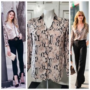 Snake print blouse